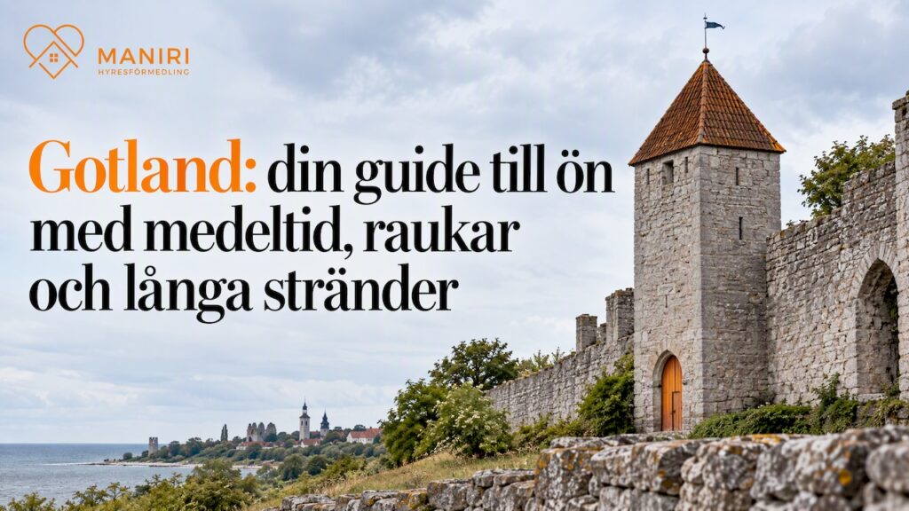 Visbys medeltida ringmur under en molnig himmel