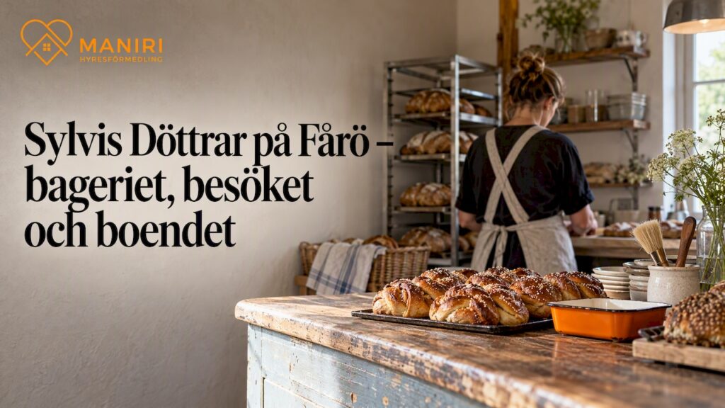 Nybakade bullar på disken i ett hembageri