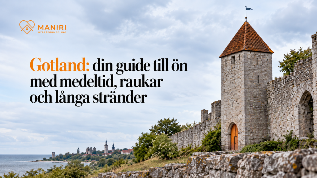 Visbys medeltida ringmur under en molnig himmel